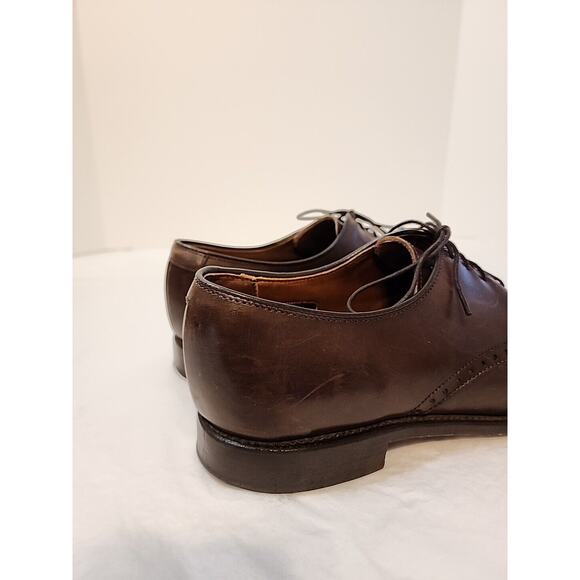 Allen Edmonds mens 10 D Wendell Oxford Dress Shoes Brown Leather Lace Up main image 10